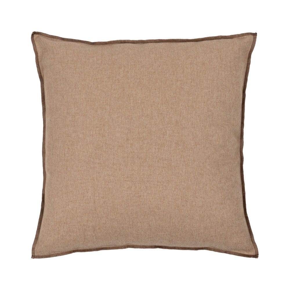 COJÍN BEIGE POLIESTER-ALGODÓN DECORACIÓN 45 X 45 CM