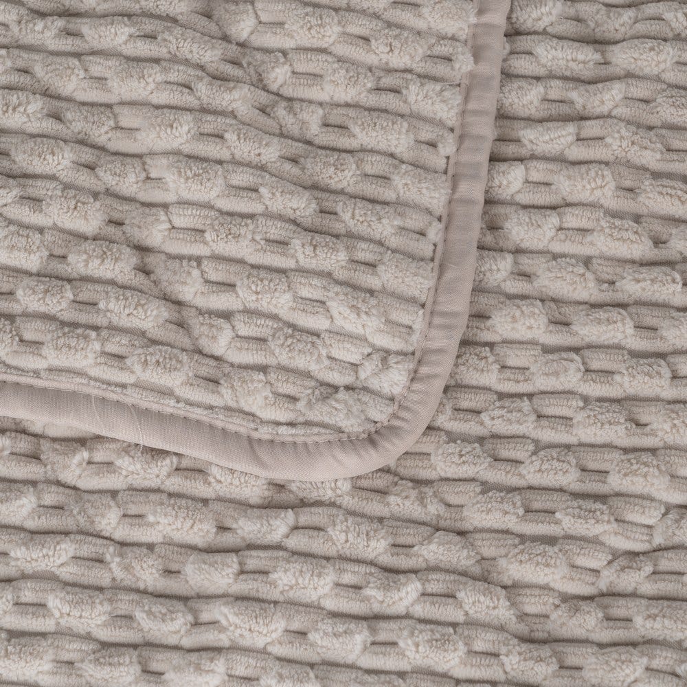 COLCHA BEIGE POLIESTER TEXTIL/HOGAR 230 X 260 CM