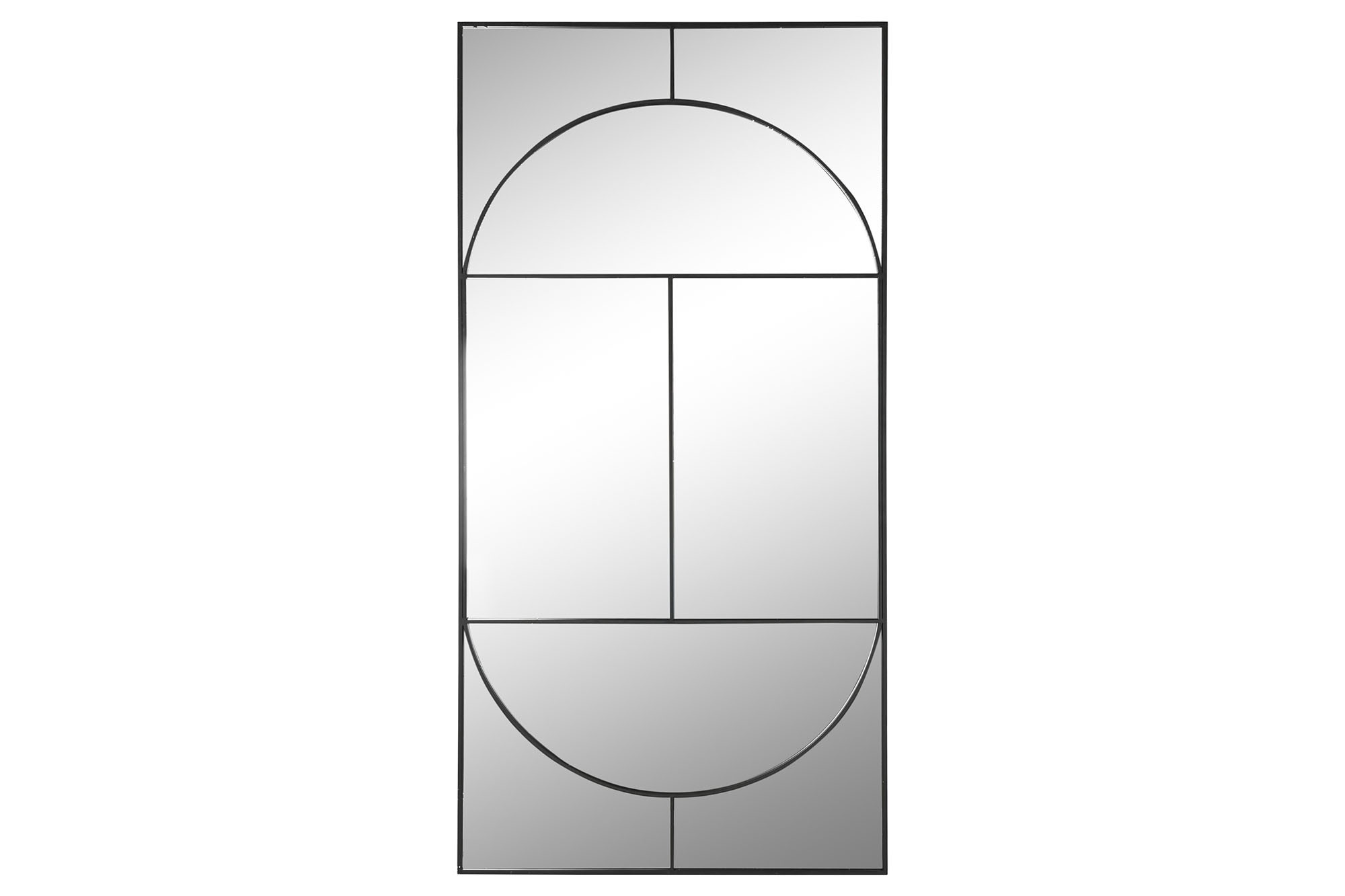 ESPEJO HIERRO CRISTAL 90X2X180 NEGRO