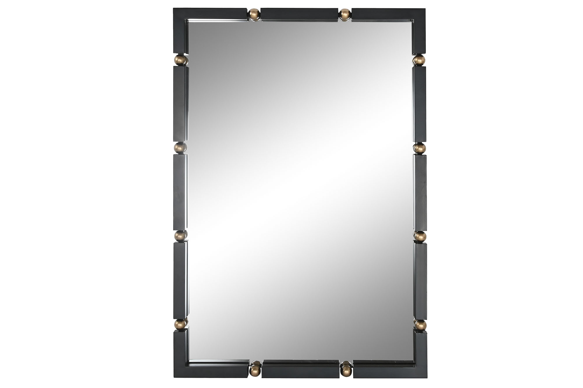 ESPEJO HIERRO CRISTAL 64,5X5X96,5 NEGRO