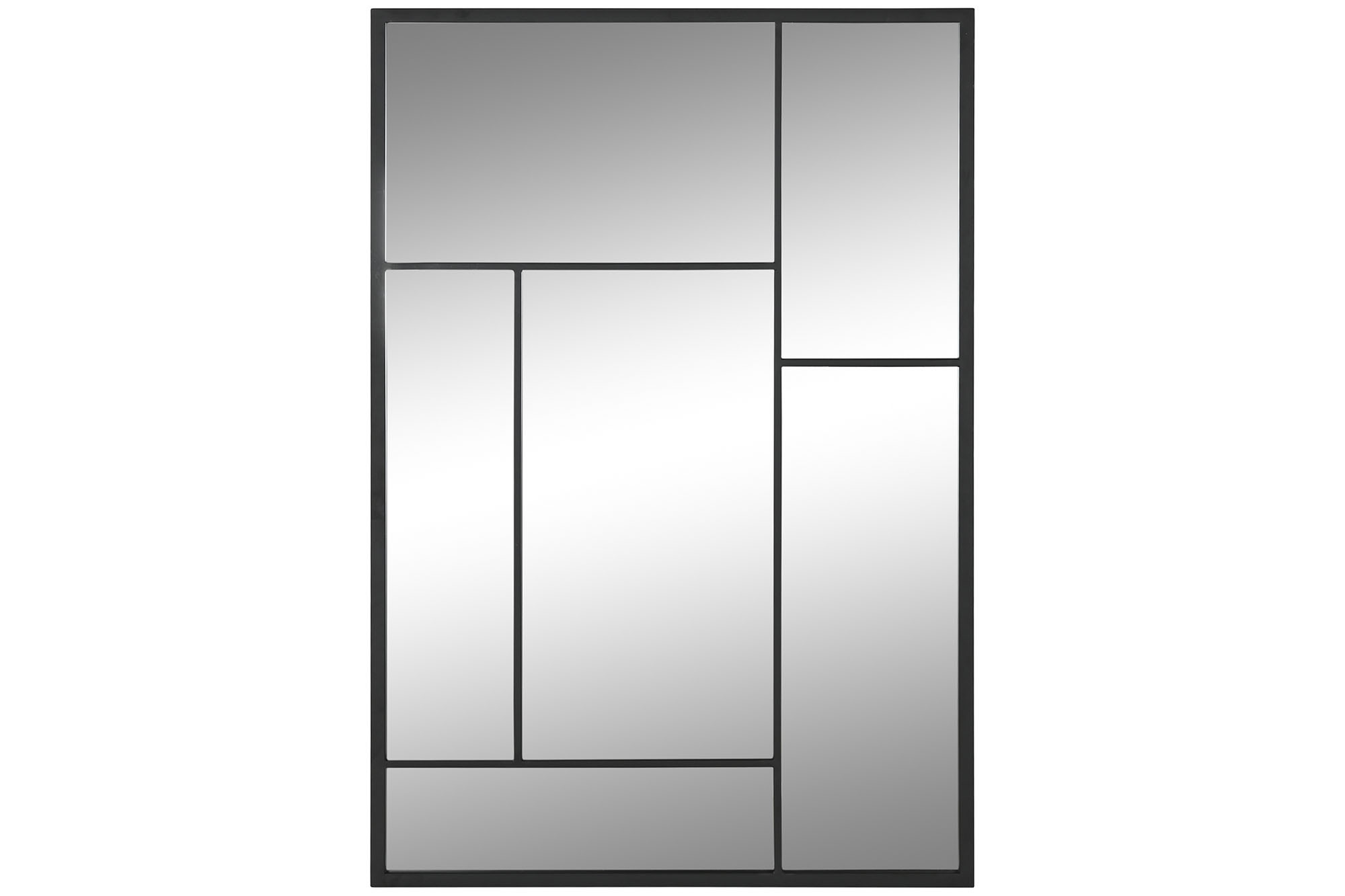 ESPEJO HIERRO CRISTAL 60X2X90 NEGRO