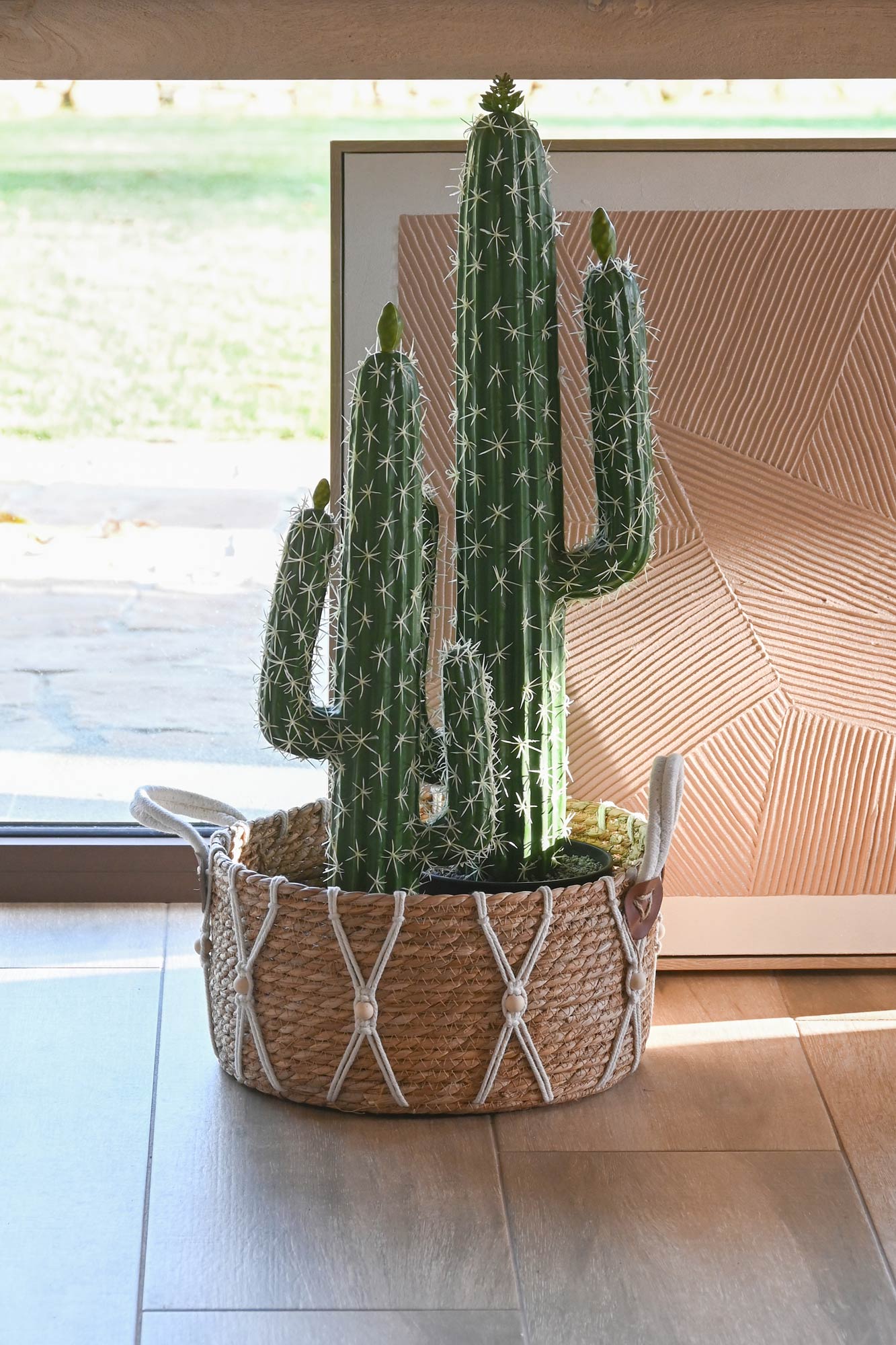 PLANTA FOAM PP 21X16X70 CACTUS VERDE