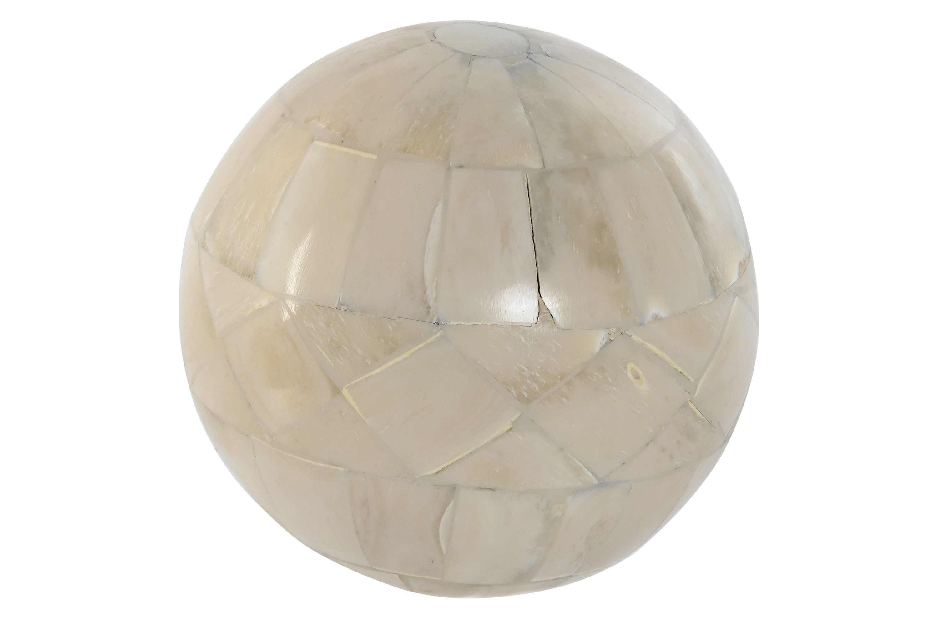 BOLA DECORACION MANGO HUESO 10X10X10 ROMBO NATURAL