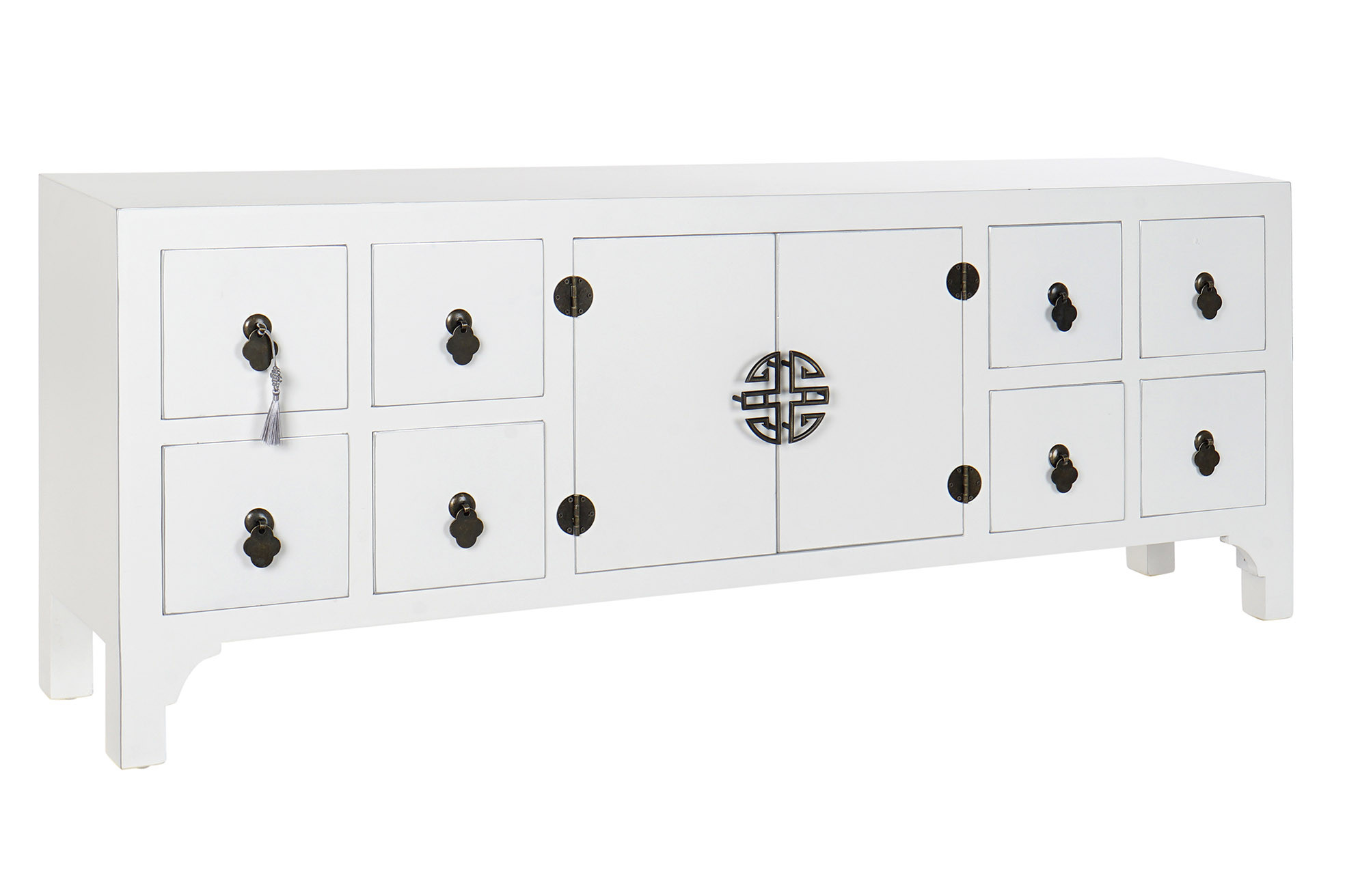 MUEBLE TV ABETO MDF 130X24X51 ORIENTAL BLANCO