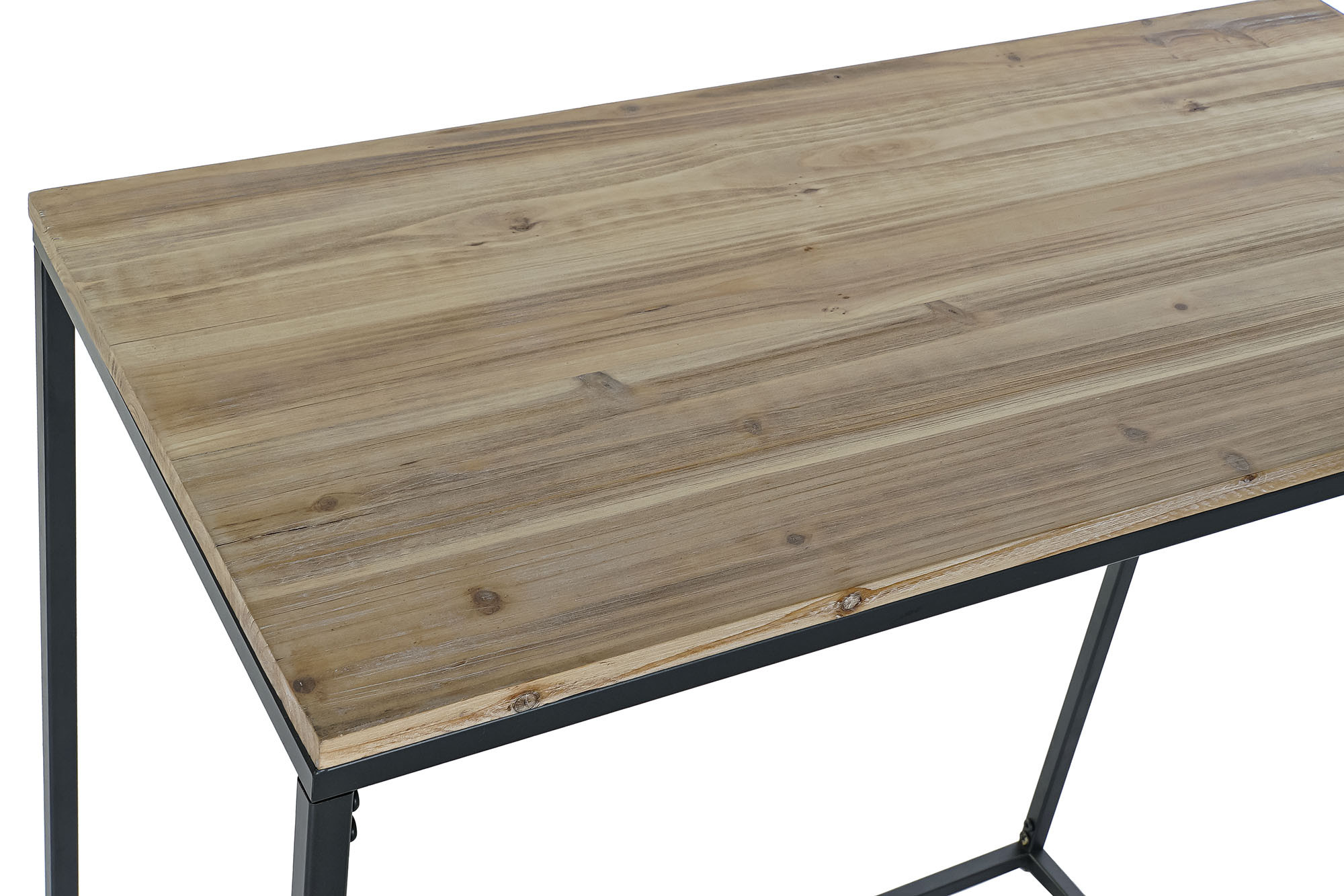 CONSOLA ABETO METAL 80X40X80 2,60 NATURAL