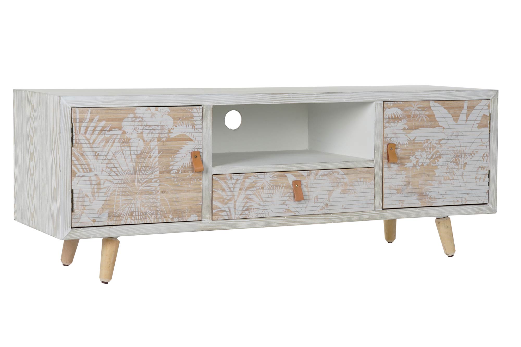 MUEBLE TV MADERA BAMBU 140X40X51 PALMERAS DECAPE