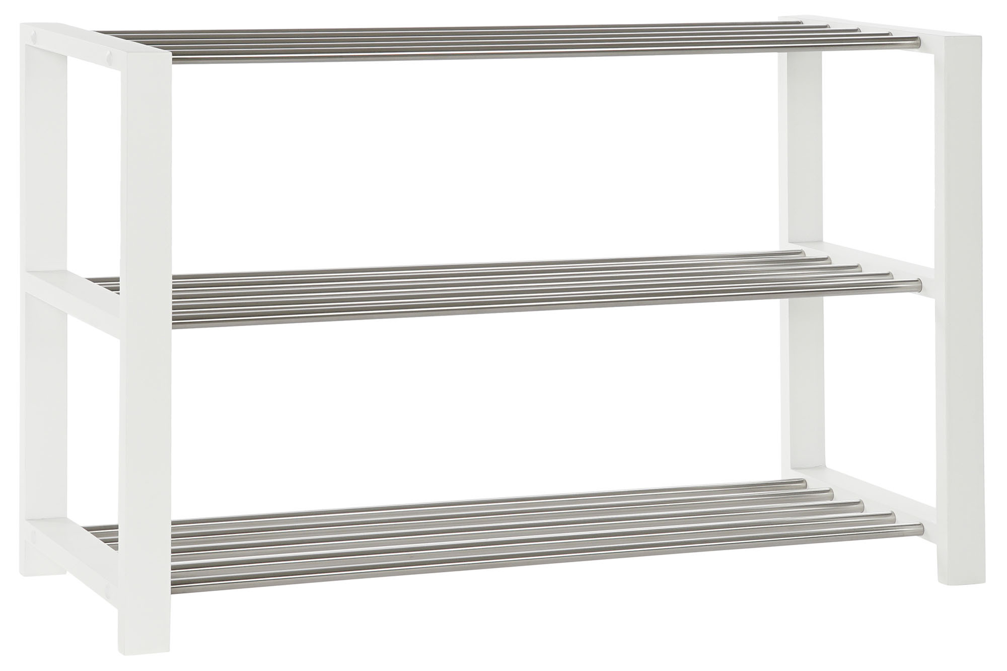 ZAPATERO MADERA METAL 80X30X50 BLANCO