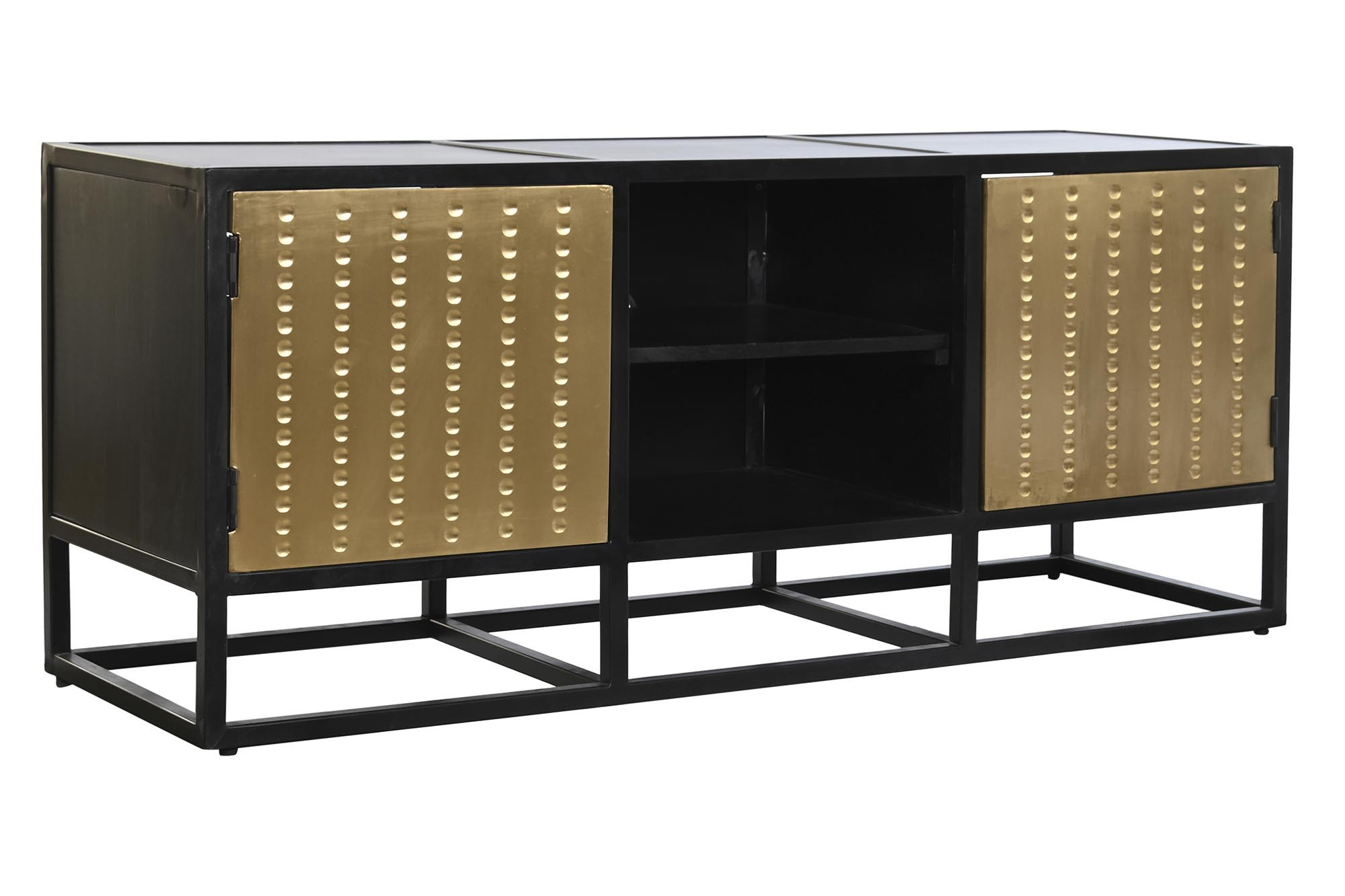 MUEBLE TV MADERA METAL 120X37X50 NEGRO