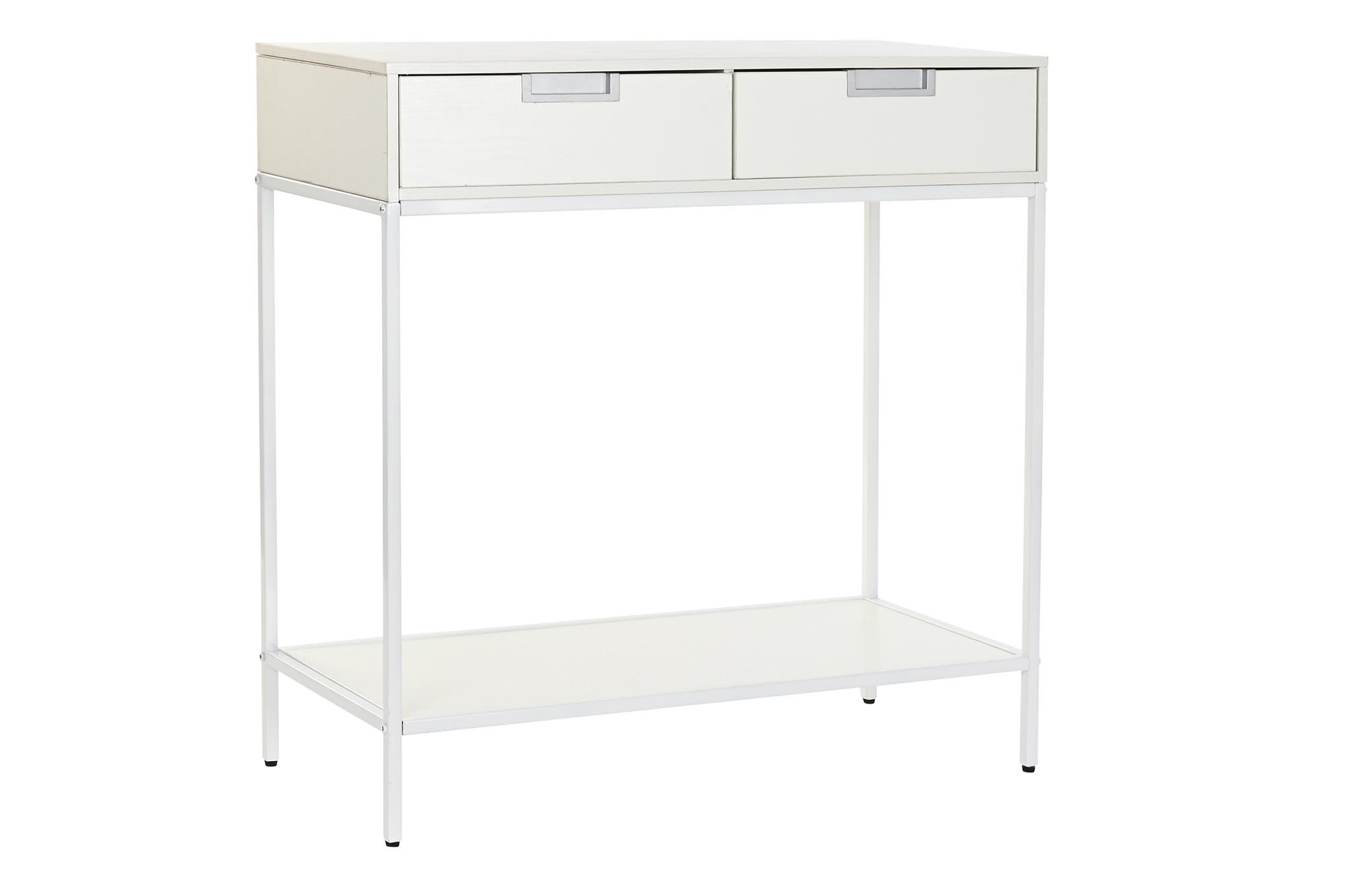 CONSOLA METAL MDF 80X35X81 BLANCO