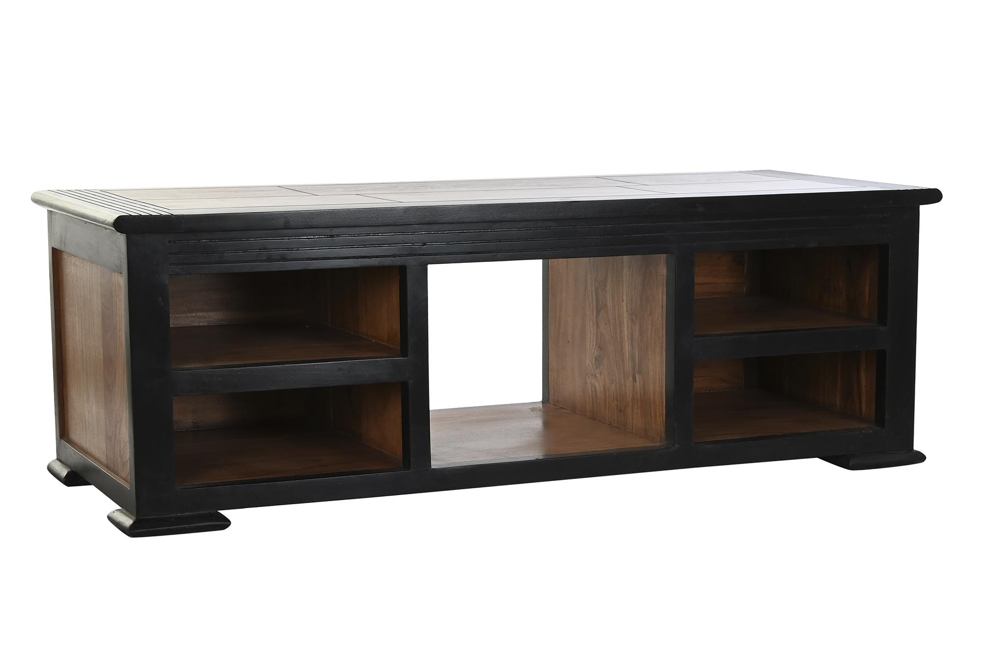 MUEBLE TV ACACIA 140X45X45 MARRON OSCURO