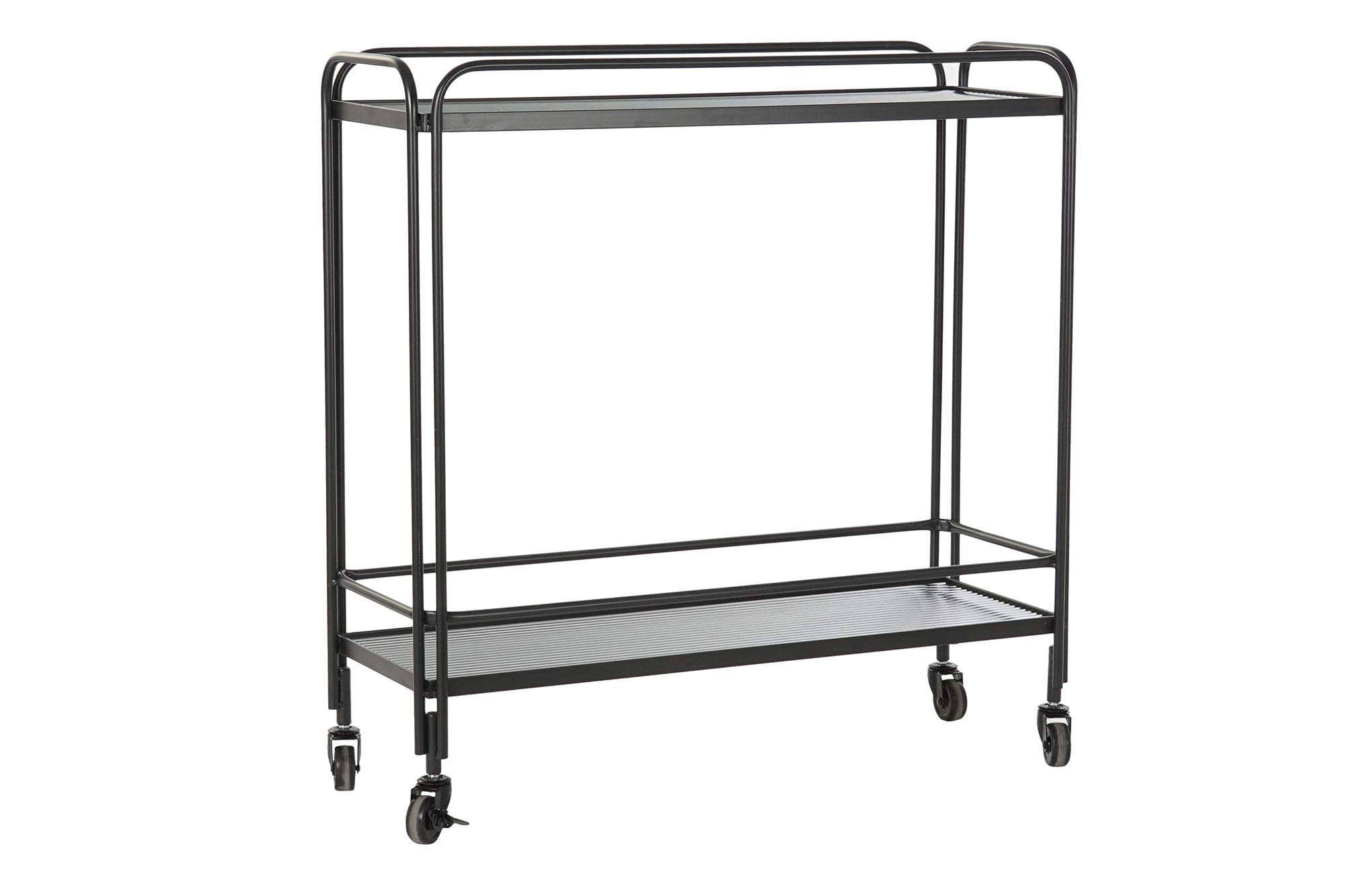 CONSOLA METAL CRISTAL 80X28X80,5 NEGRO