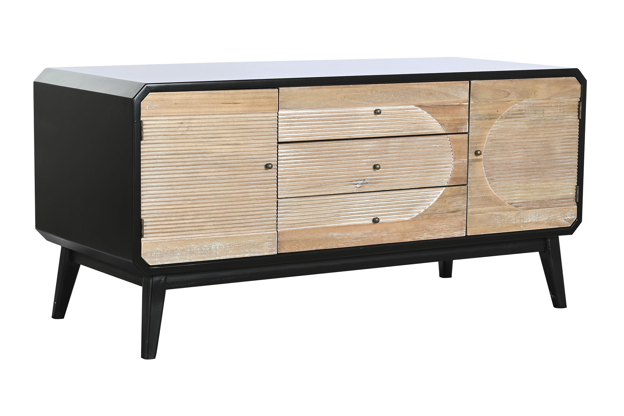 MUEBLE TV MADERA 120X50X58 NEGRO