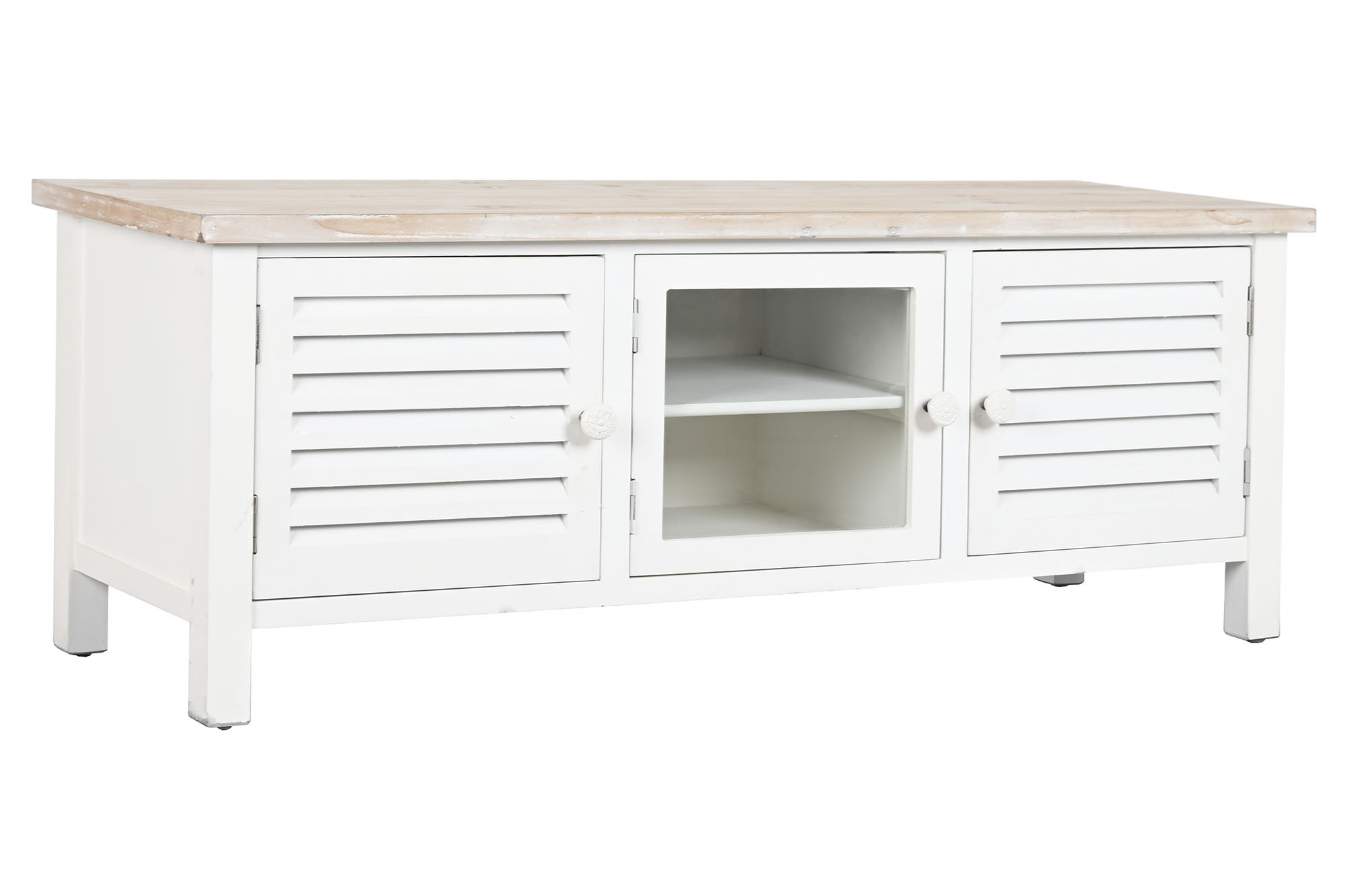 MUEBLE TV ABETO MDF 120X40X45 BLANCO