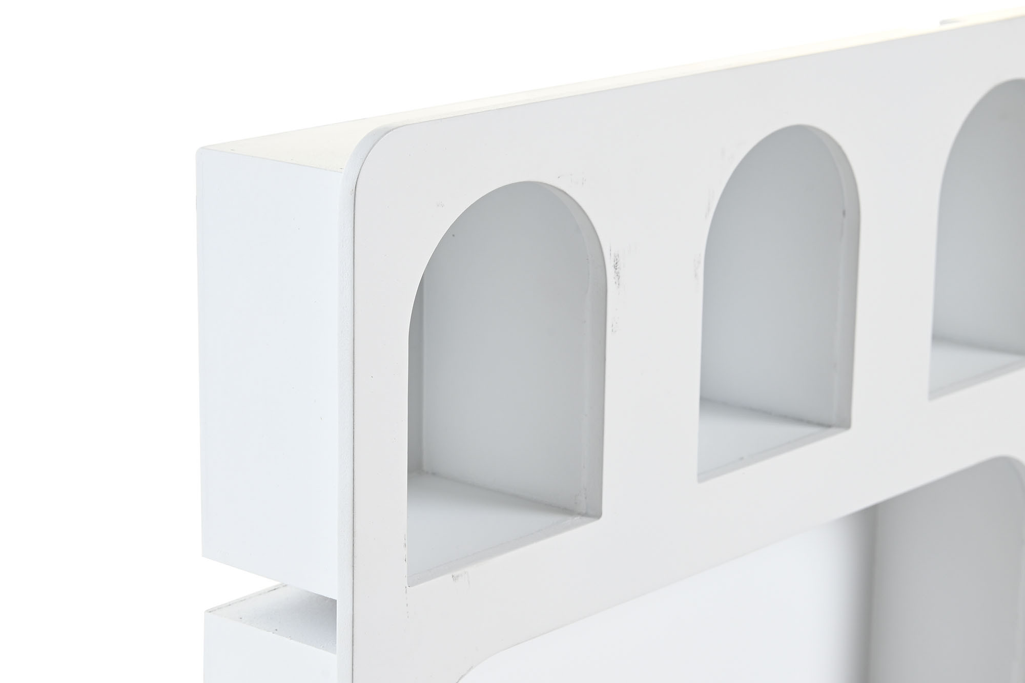 ESTANTERIA PARED MDF 59X7X29 ARCOS BLANCO