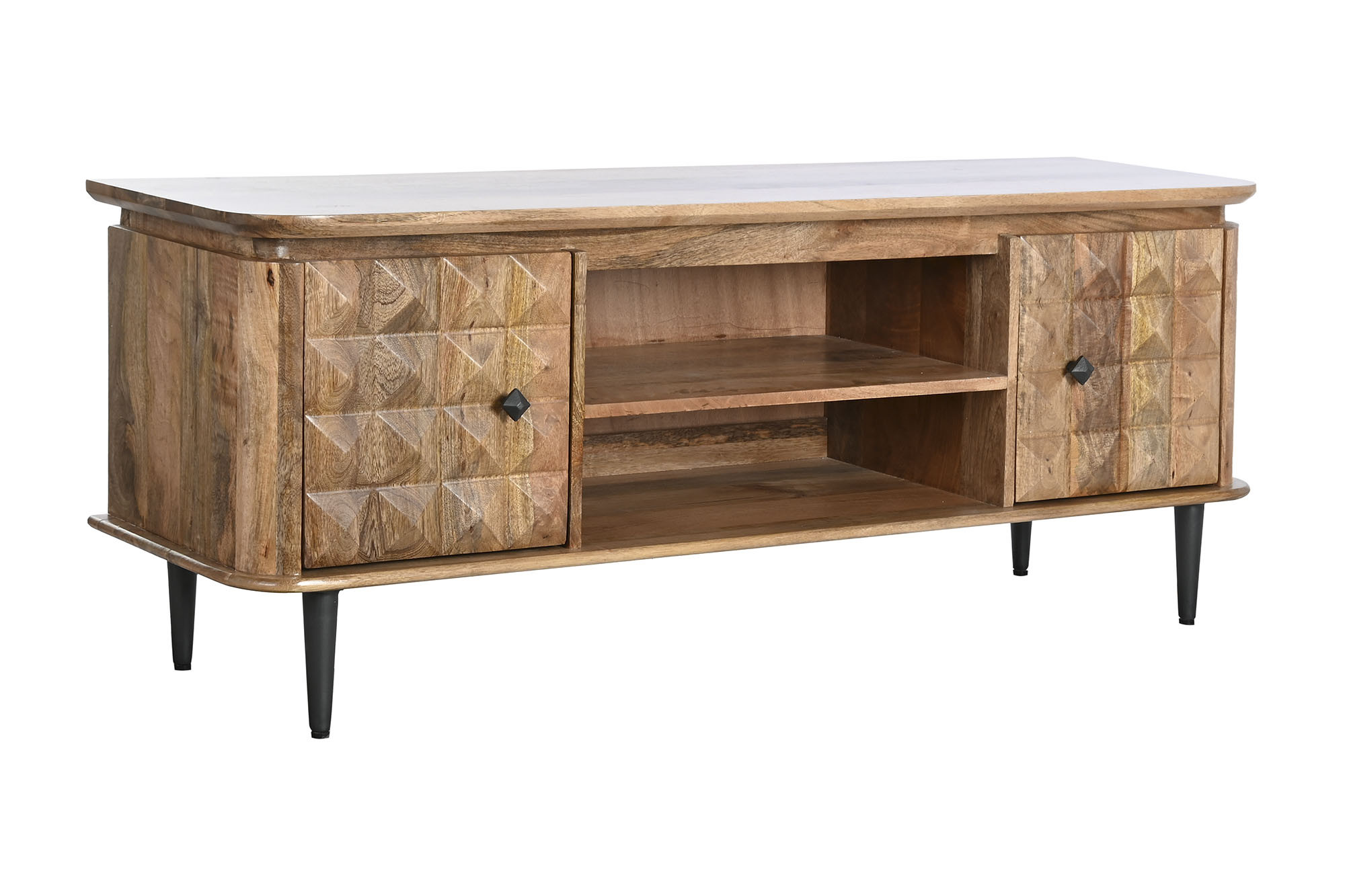 MUEBLE TV MANGO METAL 140X40X55 NATURAL