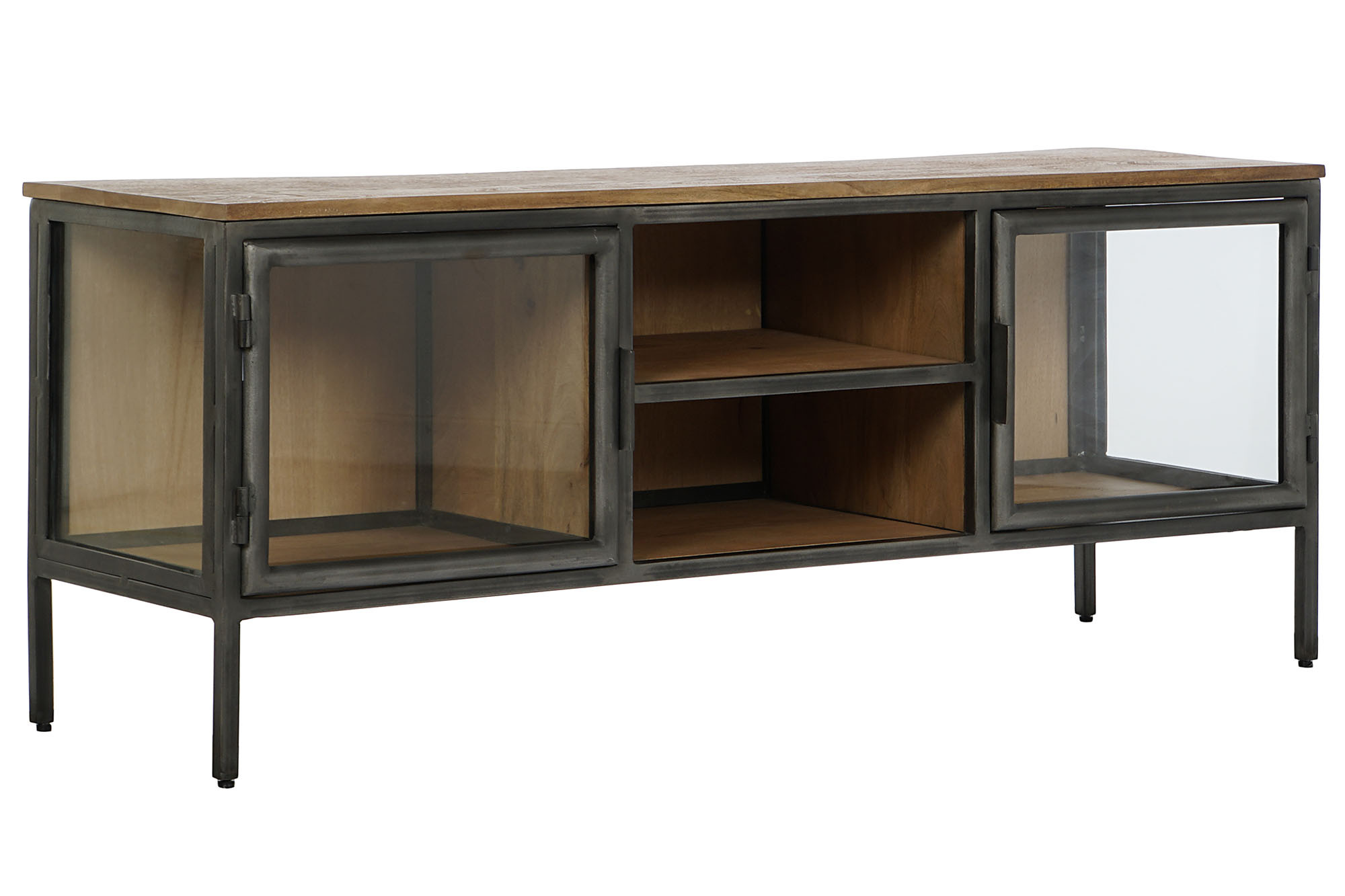 MUEBLE TV MADERA METAL 137X40X55 NATURAL