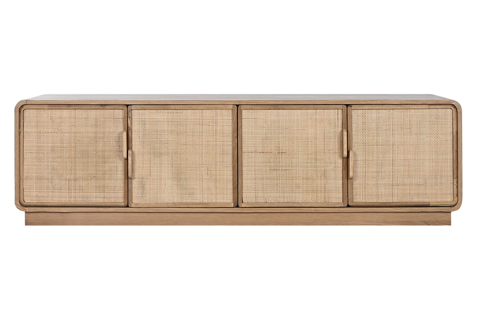 MUEBLE TV ROBLE RATAN 157X45X40 VENEER NATURAL