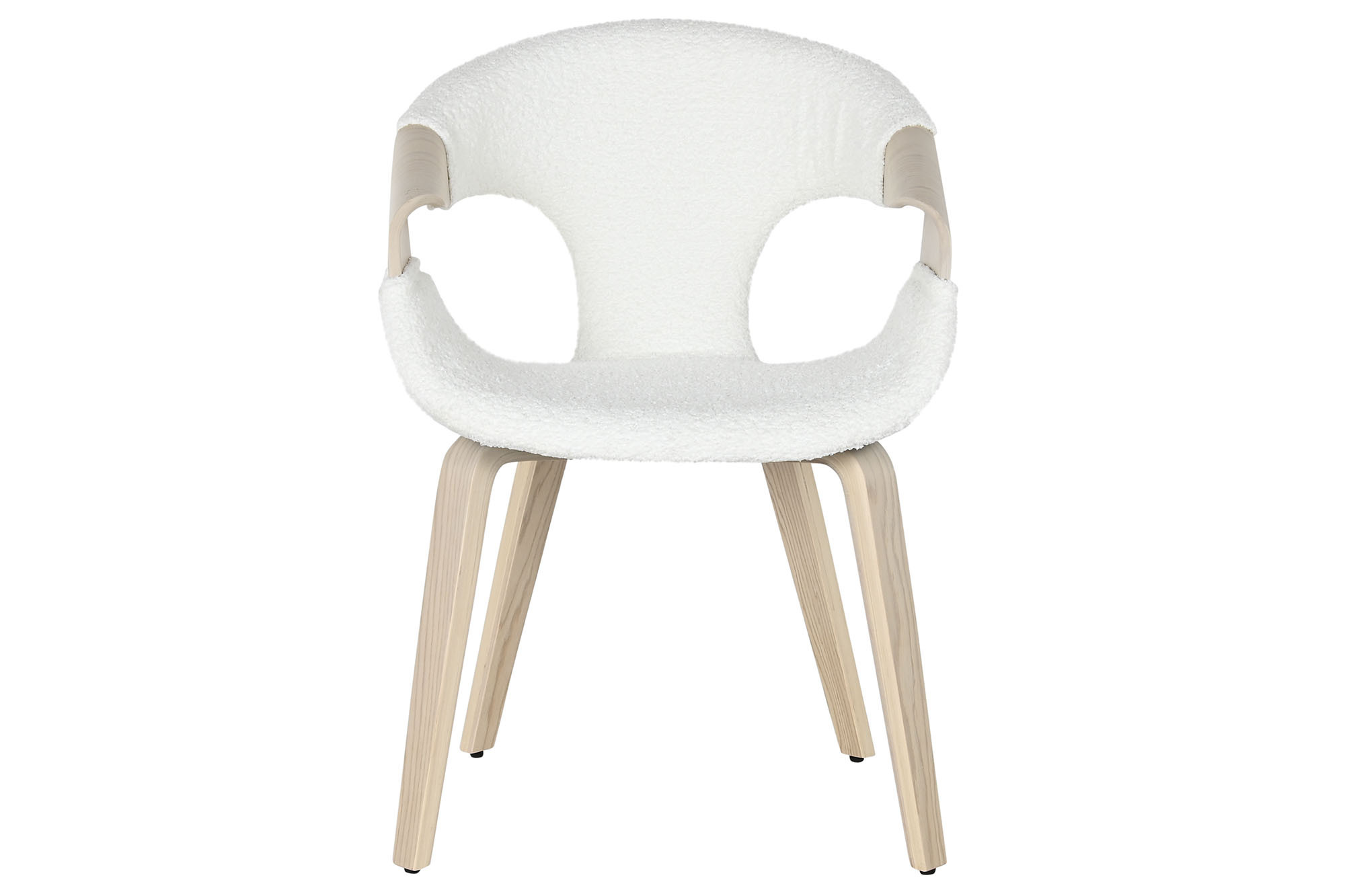 SILLA MADERA POLIESTER 52,5X67,5X82 BLANCO