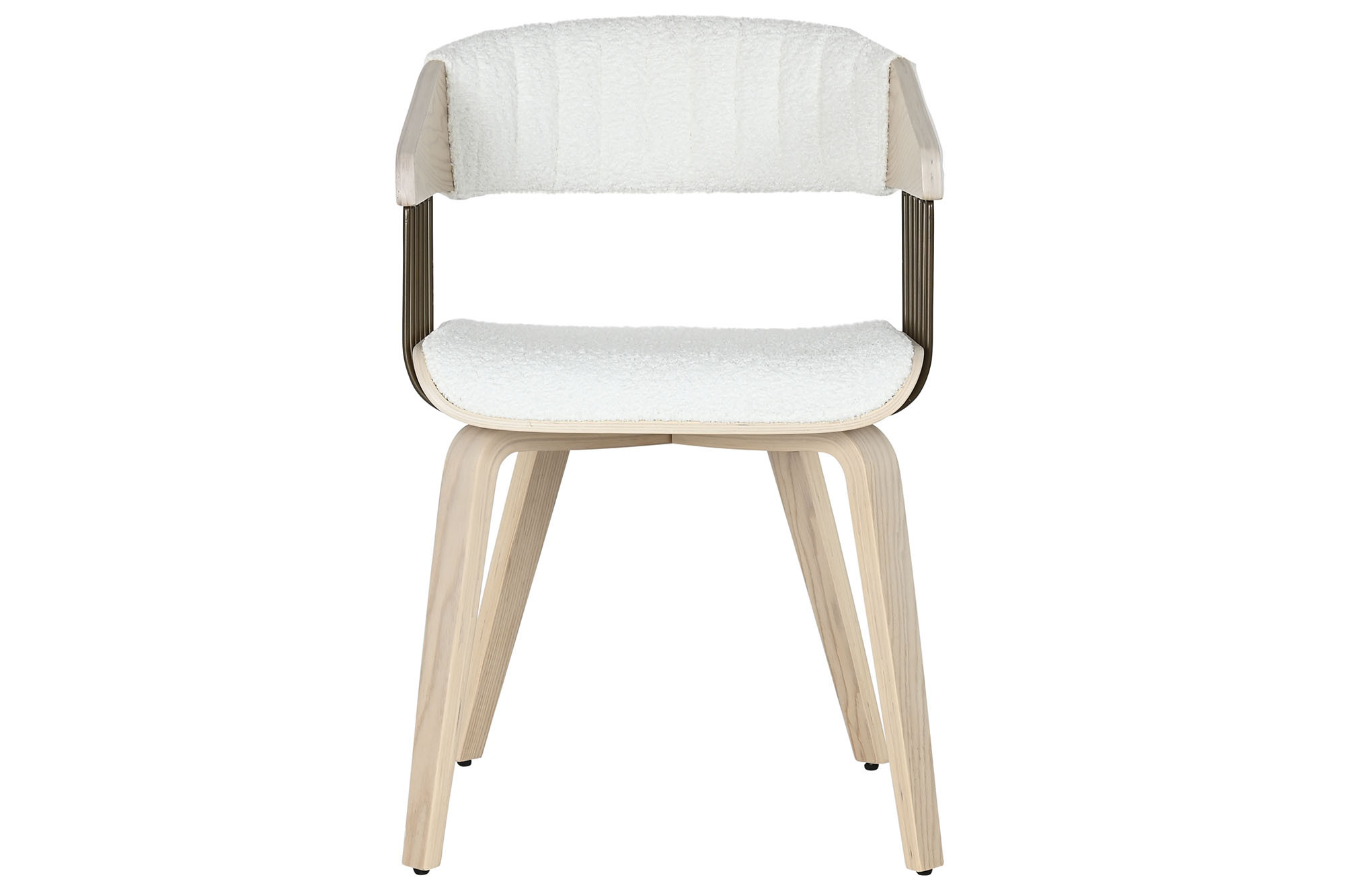 SILLA MADERA POLIESTER 51X55X76,5 BLANCO