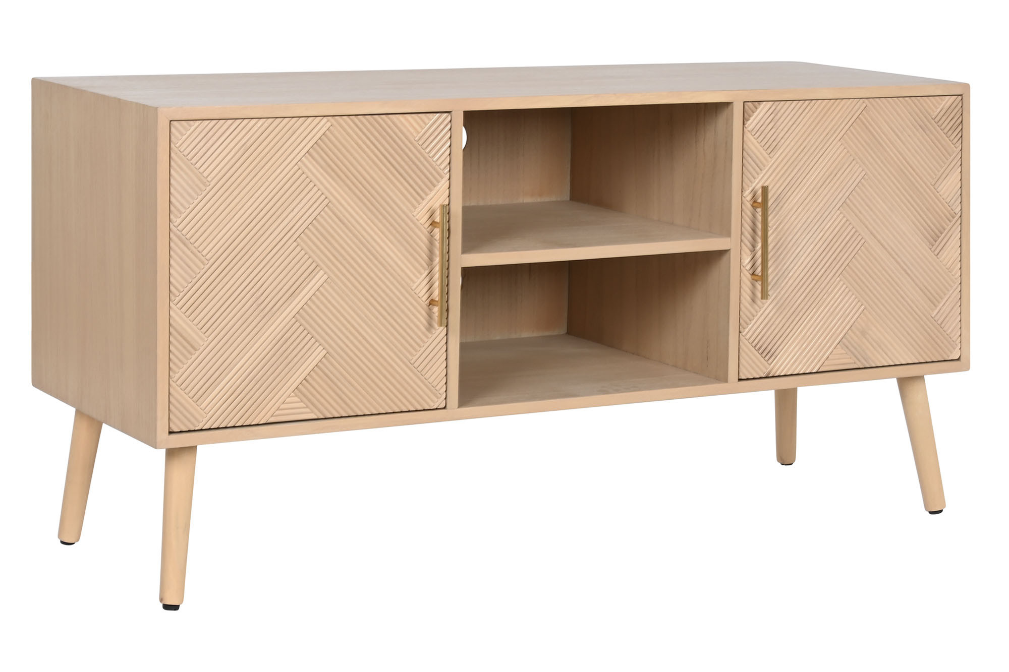 MUEBLE TV PAULOWNIA MDF 120X40X60 NATURAL