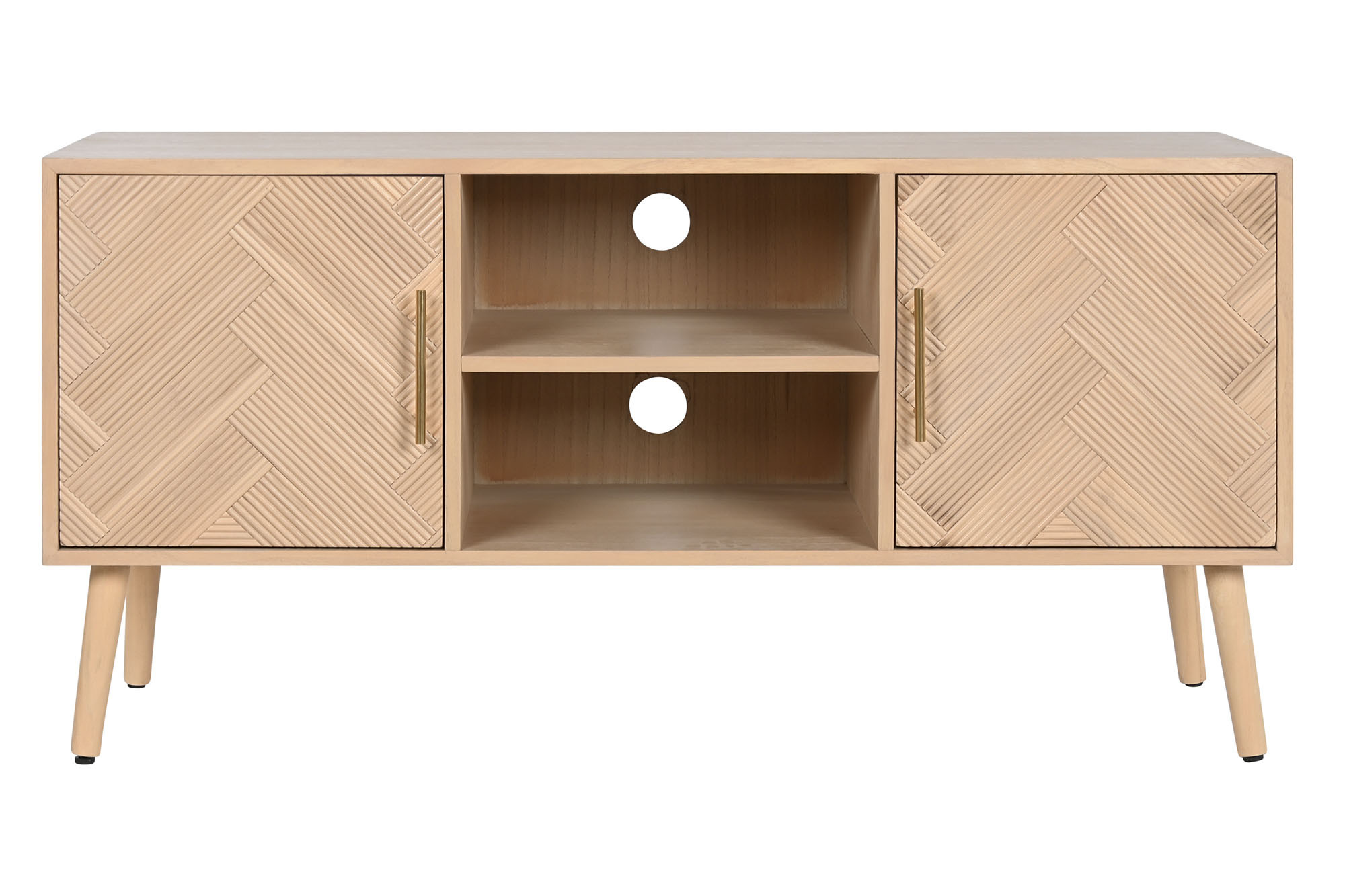 MUEBLE TV PAULOWNIA MDF 120X40X60 NATURAL