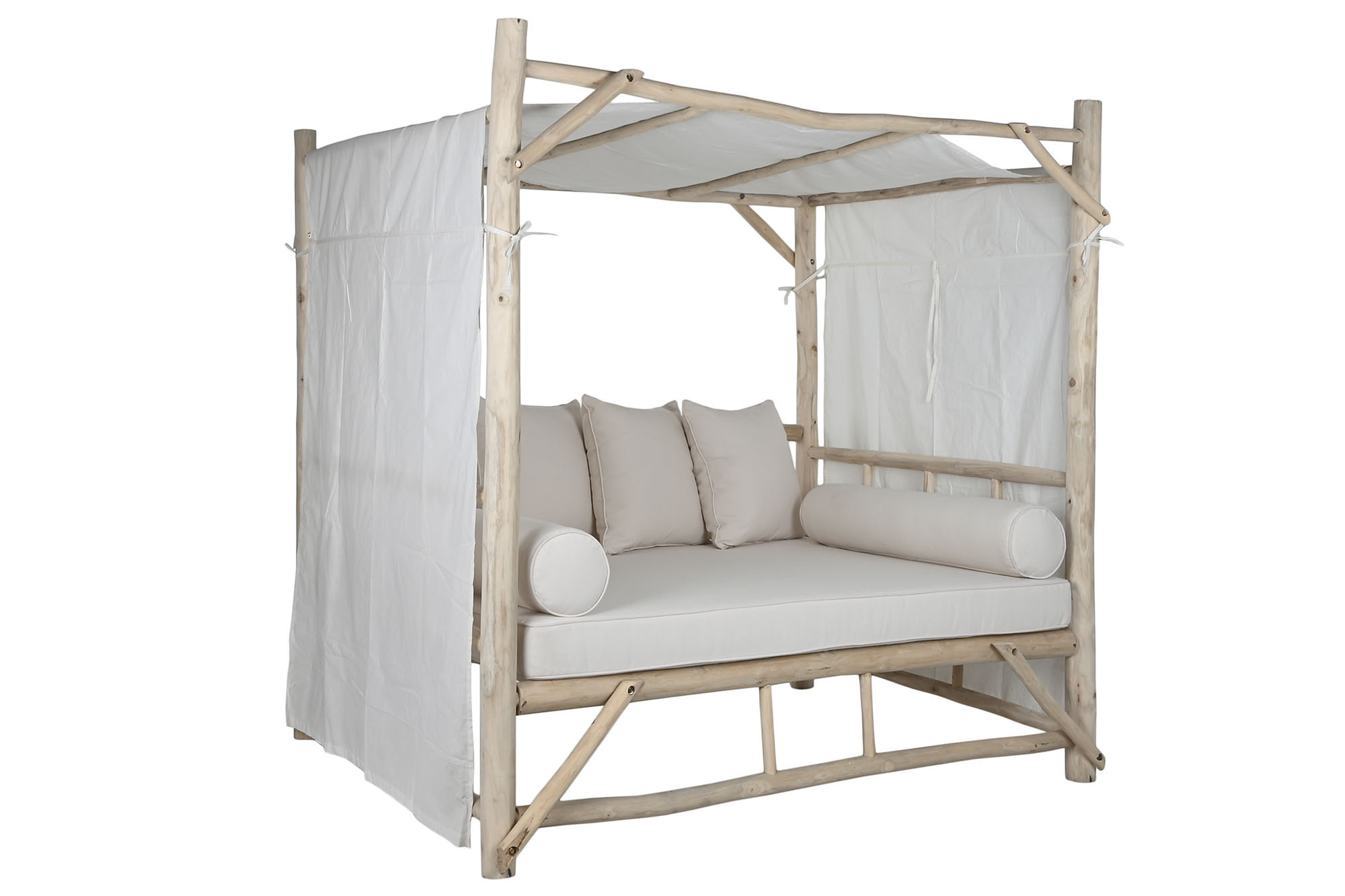 CAMA CHILL OUT TECA POLIESTER 180X138X190 NATURAL