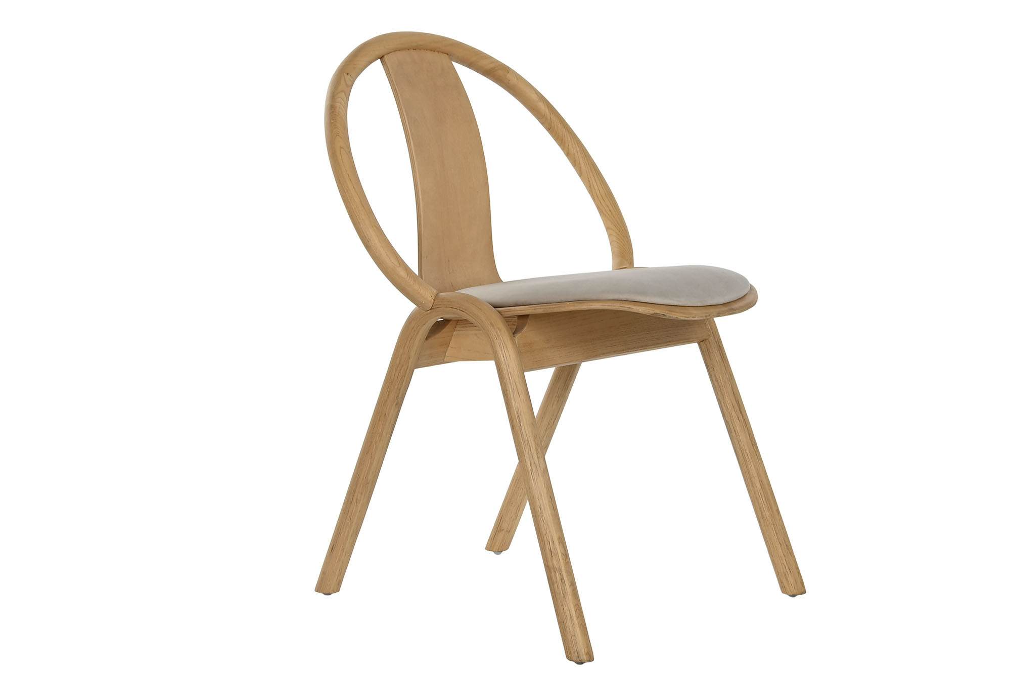 SILLA OLMO POLIESTER 47X42X83 NATURAL