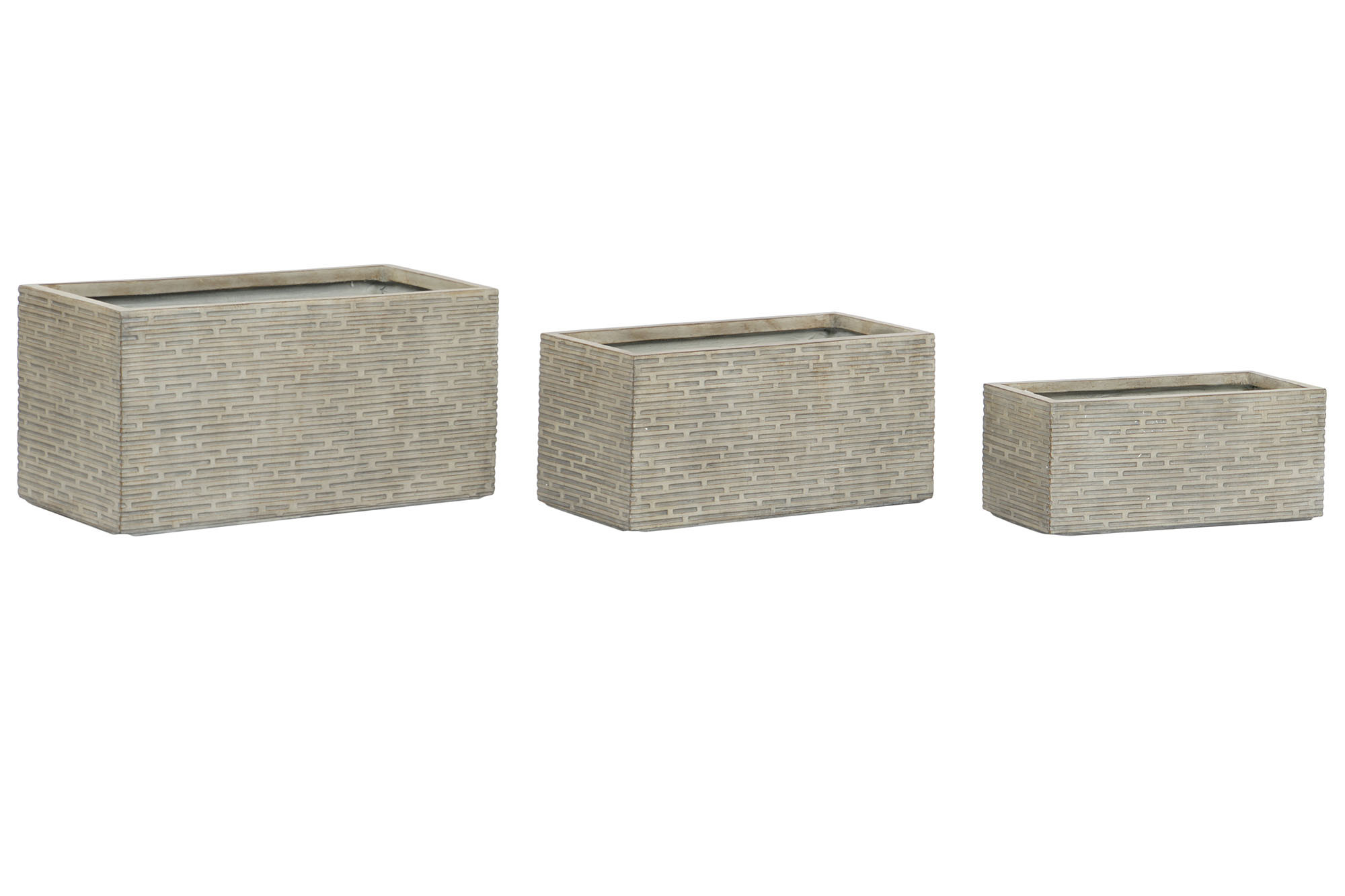 JARDINERA SET 3 MAGNESIA 74,5X37,5X37,5