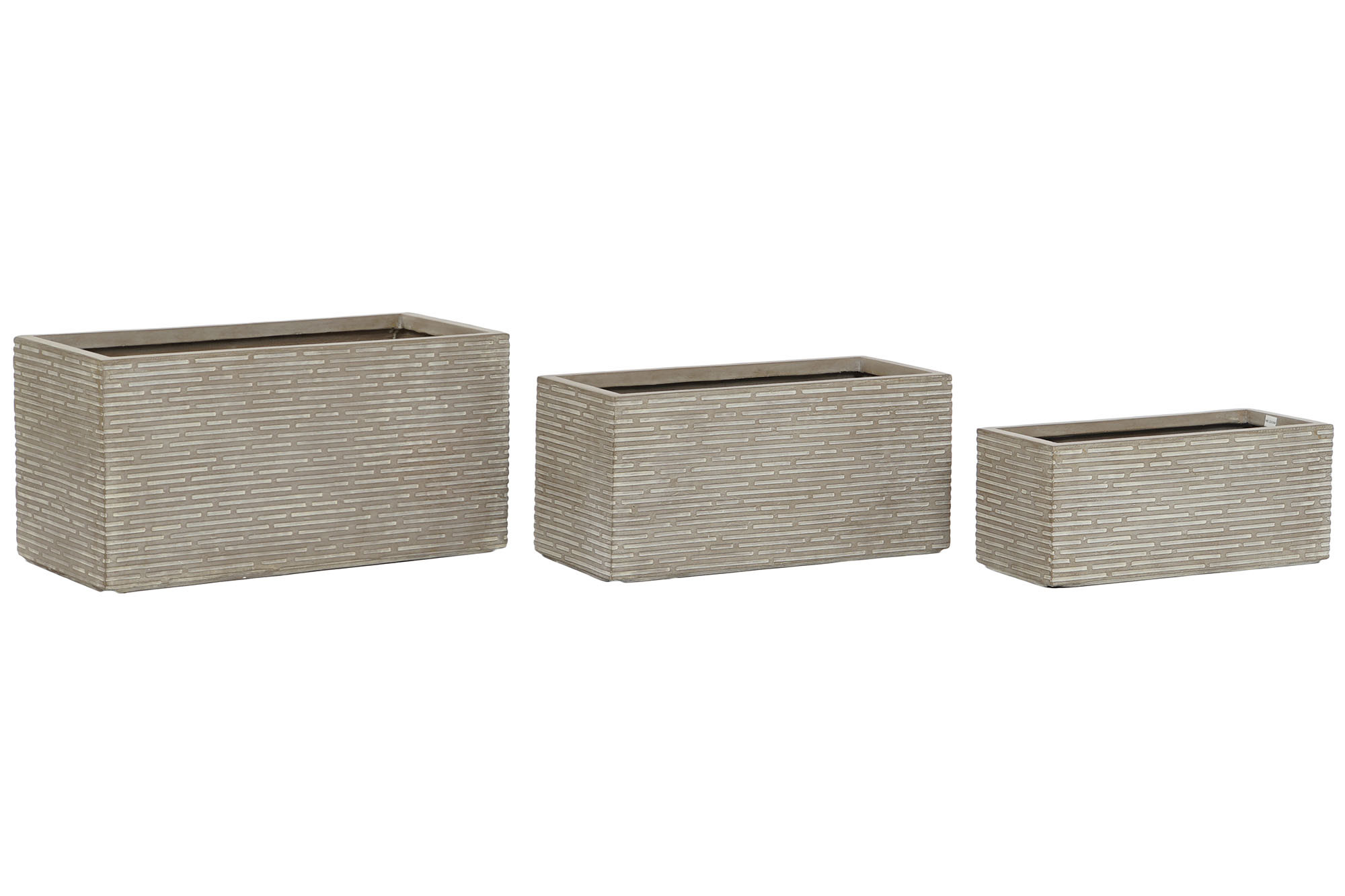 JARDINERA SET 3 MAGNESIA 74,5X37,5X37,5 DECAPE