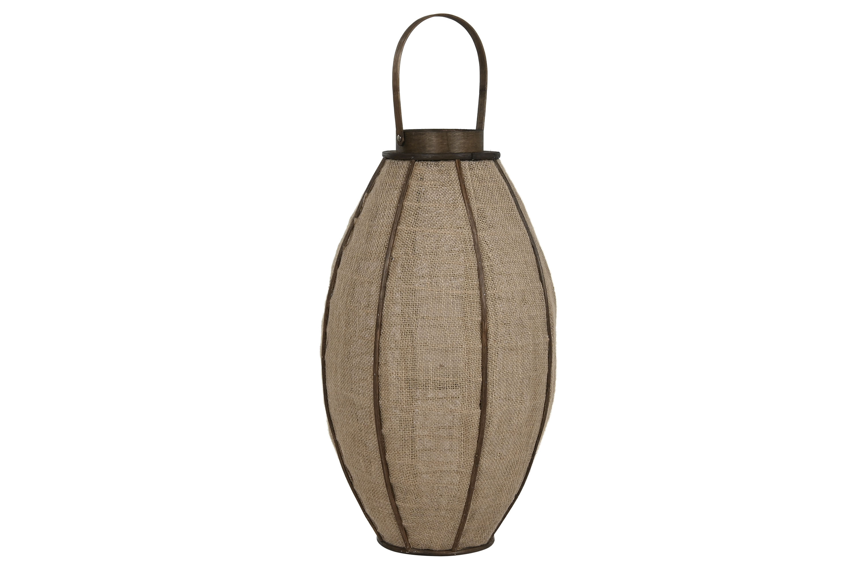 PORTAVELA YUTE BAMBU 34X34X74 NATURAL