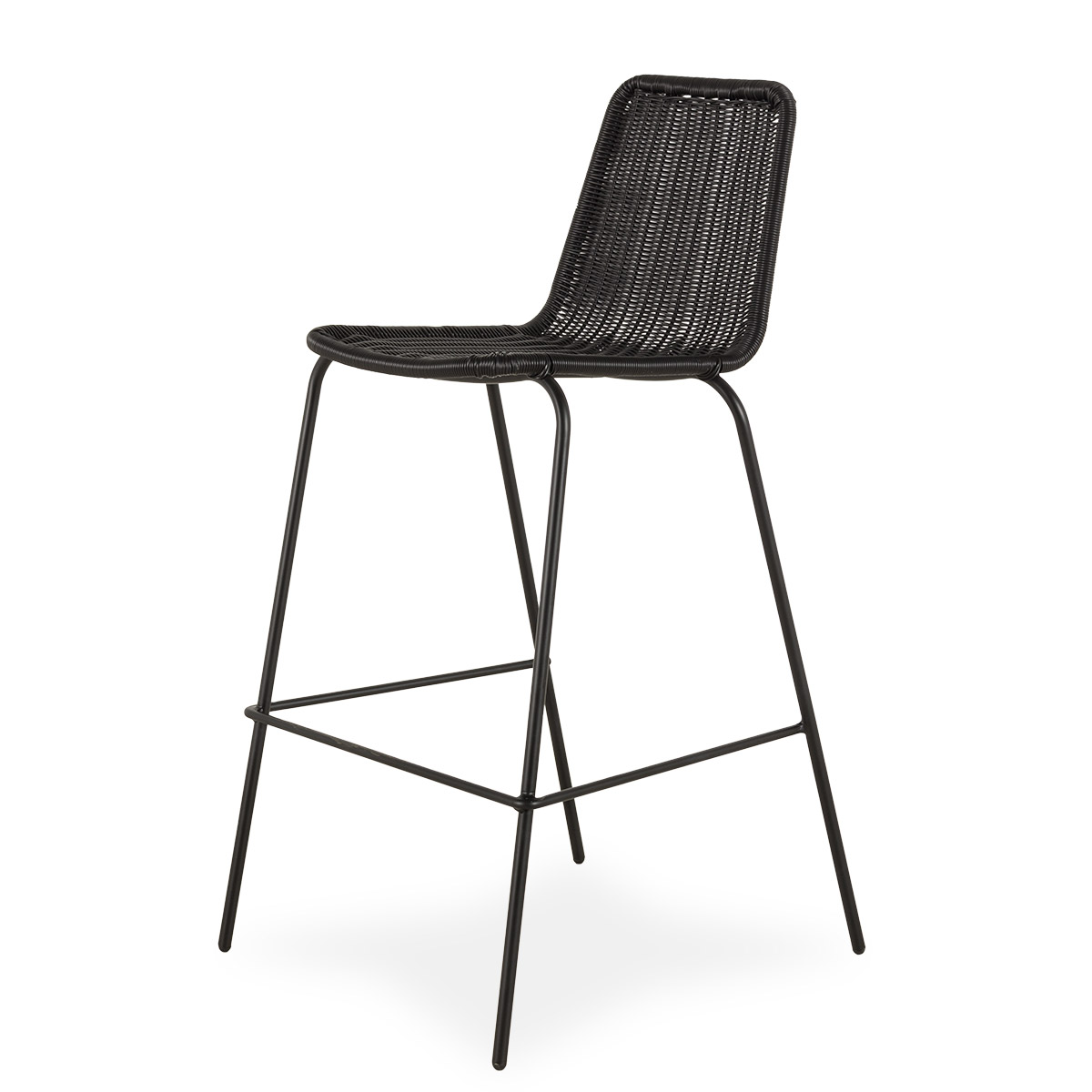 Outdoor bar stool Balliste black