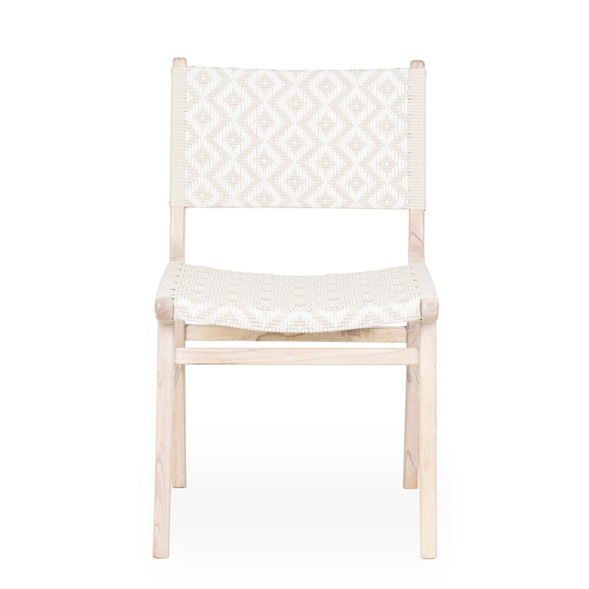 Rattan chairs, white Eley