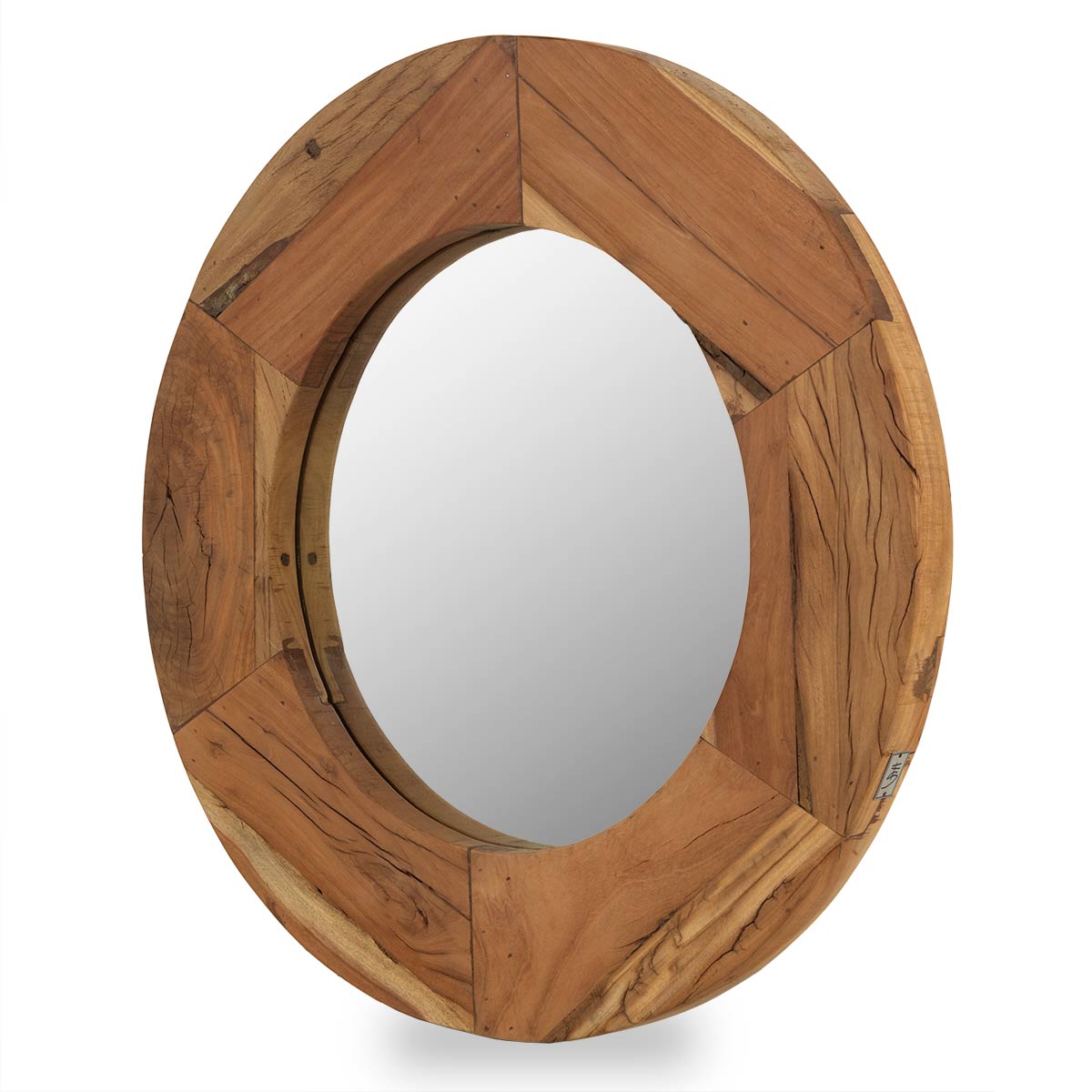 Round mirror Corla natural