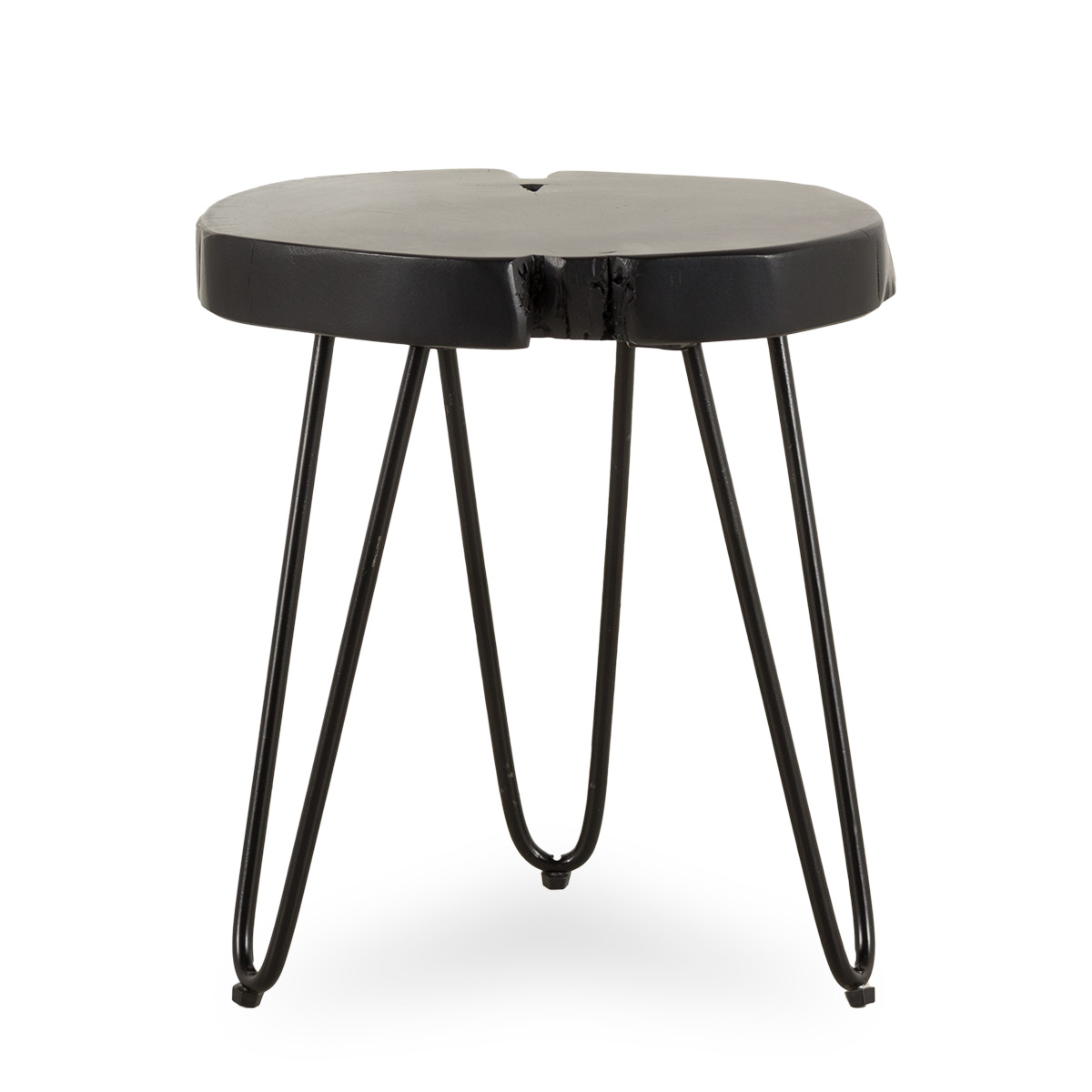 Round wooden stool Dominic