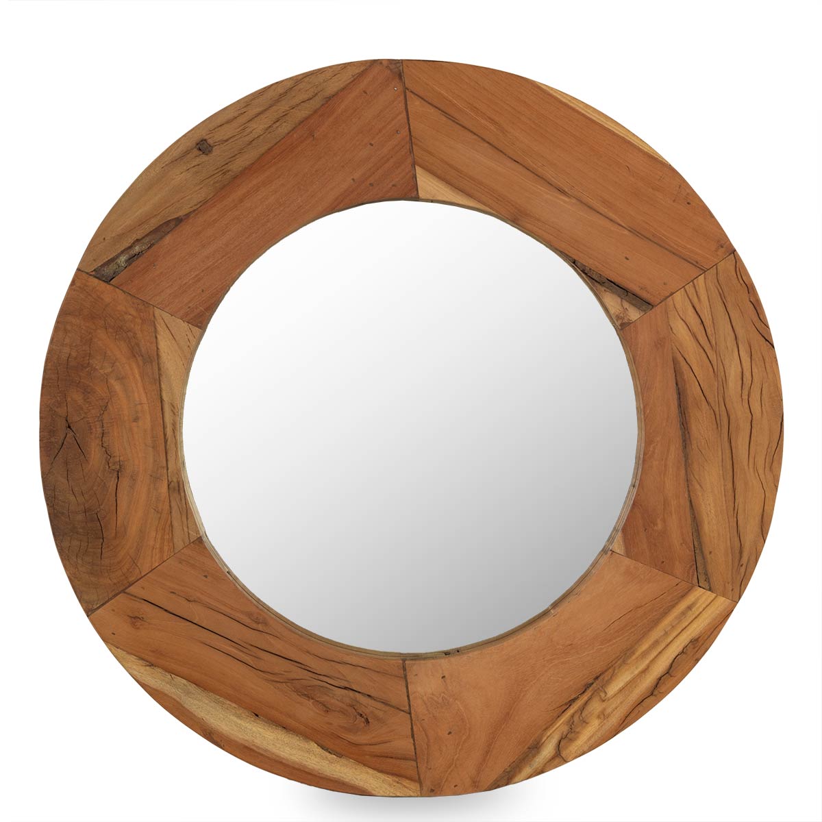 Round mirror Corla natural