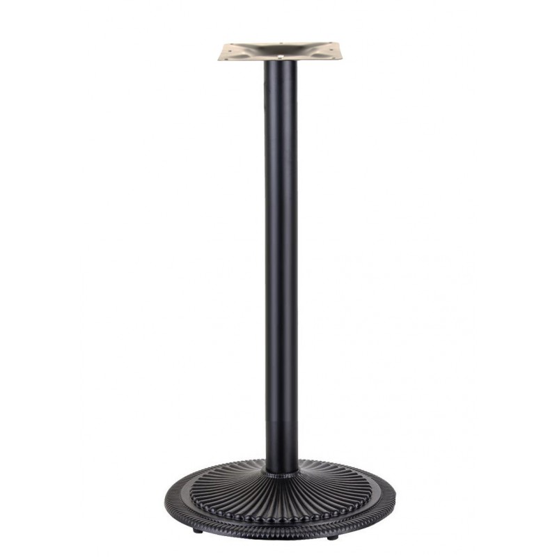 Base de mesa ARNO NEW, alta, negra, 45 cms de diámetro, altura 110 cms