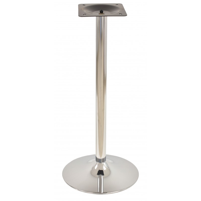 Base de mesa CRISS NEW, alta, cromada, base 45 cms diámetro, altura 110 cms