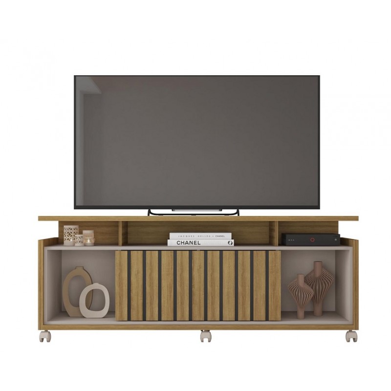 Mueble TV OASIS, miel y cacao, 160 cms.