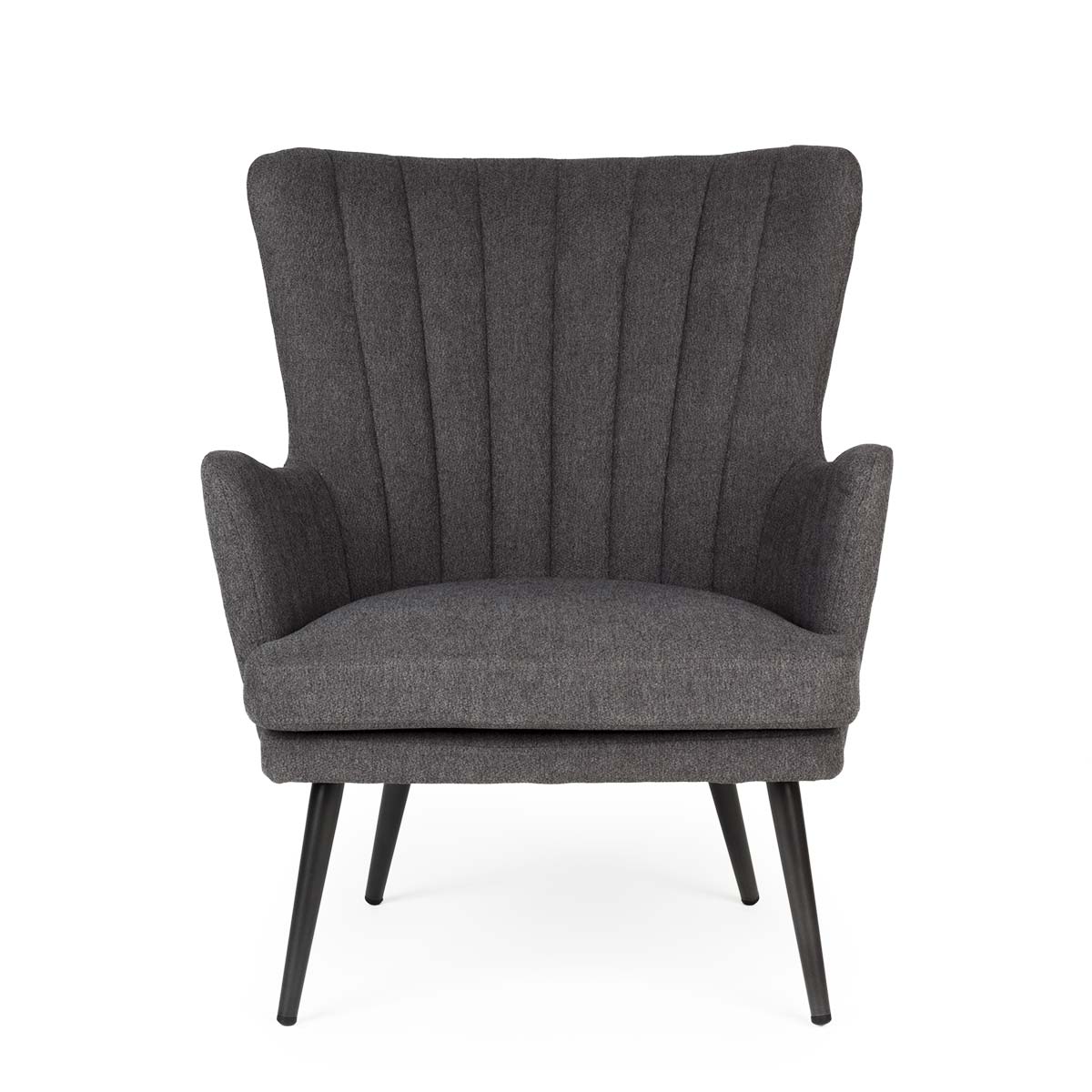 Grey upholstsred armchairs Almer