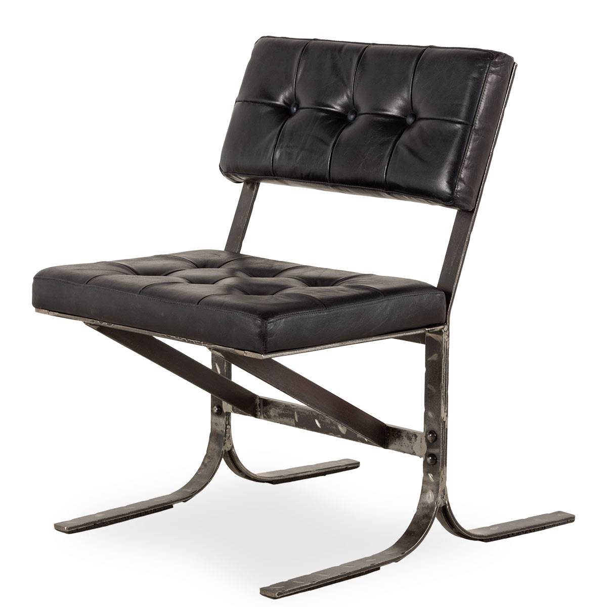 Black industrial chair Stuart