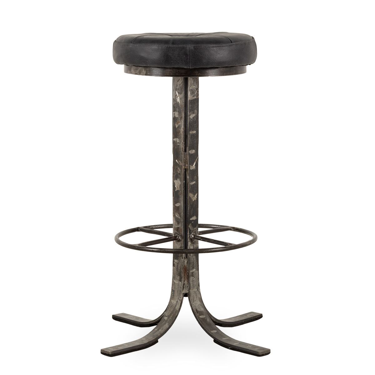 Black industrial stool Stuart