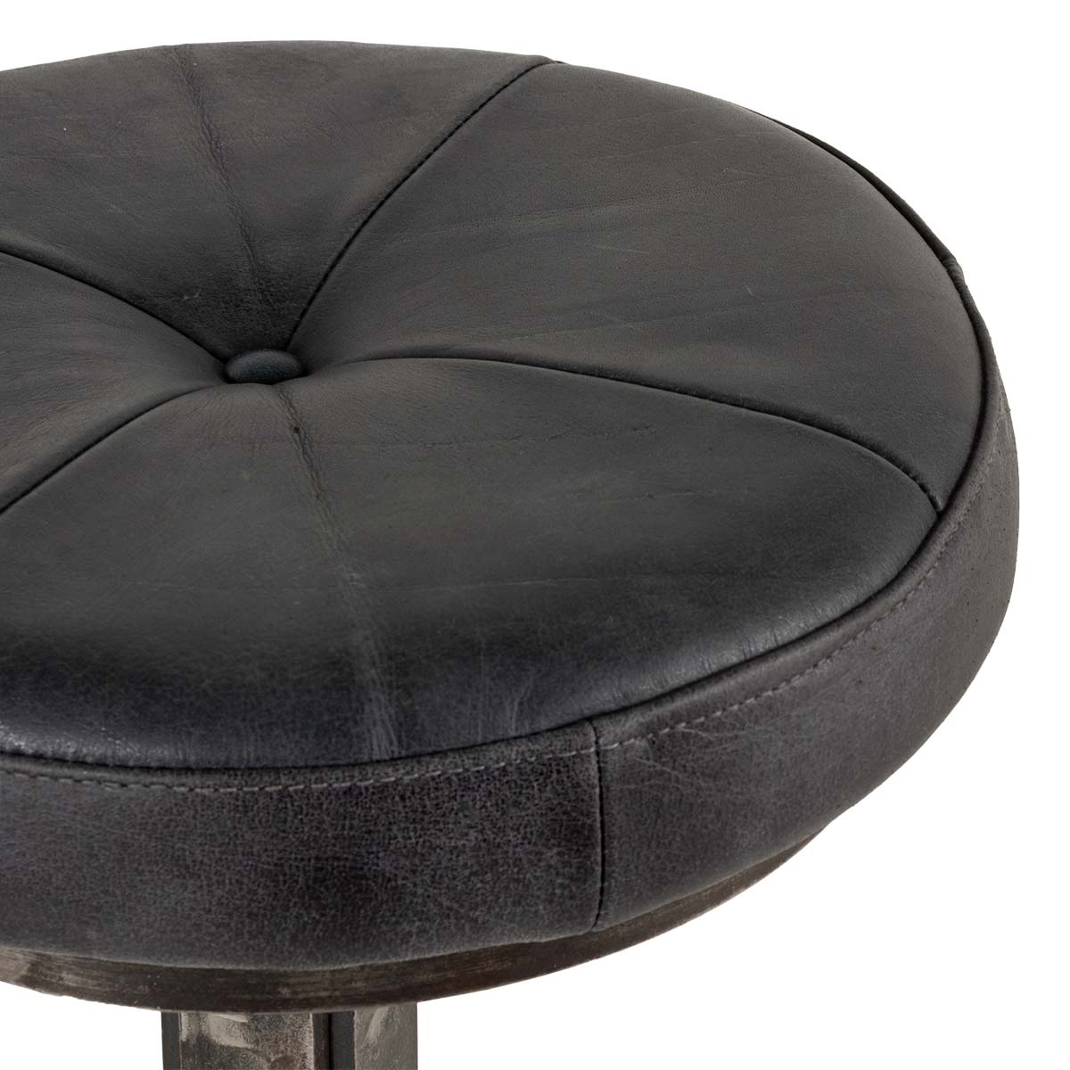 Black industrial stool Stuart