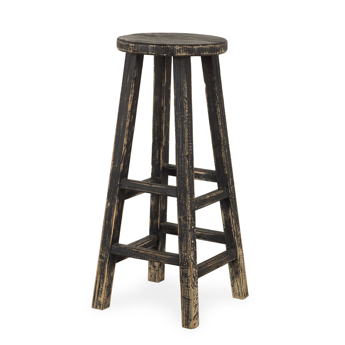 Wabi-sabi stools Sandaka black